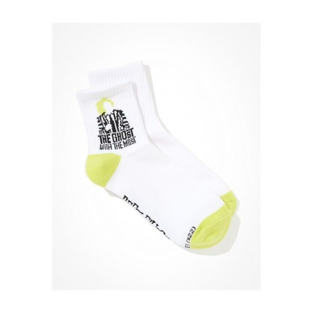American Eagle Women's Beetlejuice "The Ghost with the Most" Boyfriend Socks